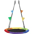 Colorful Rainbow Adjustable Hanging Outdoor Tree Net Swing