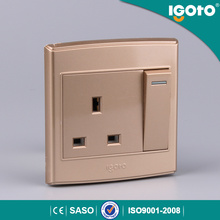 Interruptores de pared y conector de pared de 1 Gang 13A de alta calidad