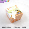 Custom Cute Ribbon Paper Ring Jewelry Boxes