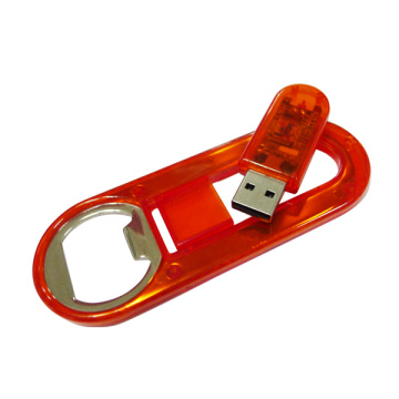 Kunststoff-Metall-Flaschenöffner USB-Speicherstick