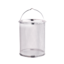 Asparagus steamer pot with mesh basket glass lid