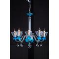 Lâmpadas azuis do candelabro do vidro (QD007-8L)