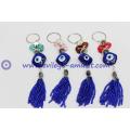 Turkish heart shape evil eye keychain wholesale