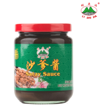 Orangen-Satay-Sauce im Glas