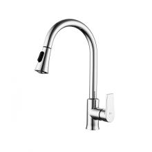 brass tap Pull out kitchen mixer
