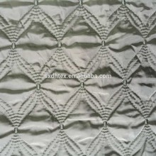 velboa/polyester embroidered thermal padded fabric with quilting for down coats/jacket