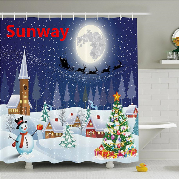  Christmas Shower Curtain