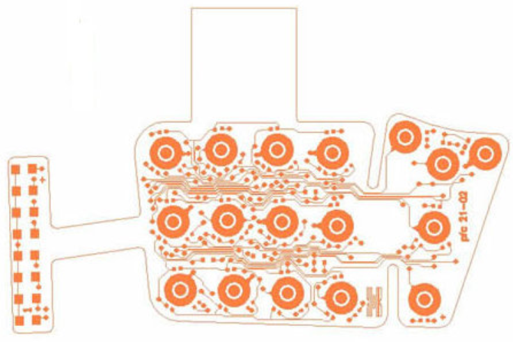 first Layer - 2 layer flexible PCB manufacturing