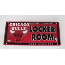 NBA Bulls Team Design pour plaque de voiture décorative réfléchissante