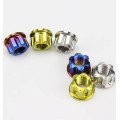 Titanium racing color flange nuts