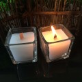 Soybean Candles in Square Jar with Wood Wick