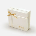 Rigid Packaging Skincare Gift Box with Ribbon Bow