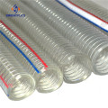 PVC spiral steel wire reinforced transparent hose/pipe