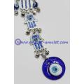 Hamsa wall hanging with evil eye,home decor,hand shaped with nazar