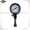 Chrome plating air release valve Dial Metal Tire Gauge with protective rubber casing