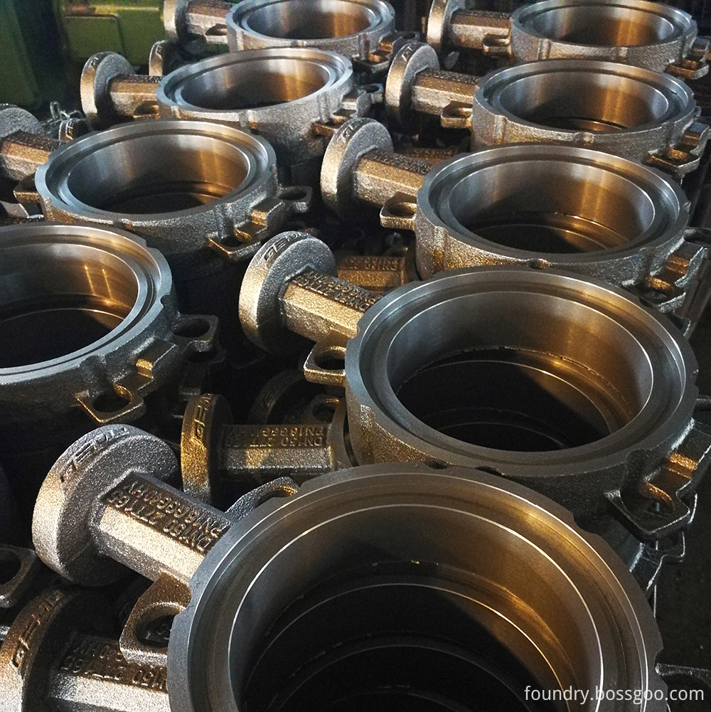 cast iron butterfly valve body