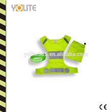 Gilet de course réfléchissant à haute visibilité avec bras de LED pour faire du vélo