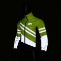 high vis certified industrial wash TC silver light reflective cloth material fabric for coverall safety security vest jackets