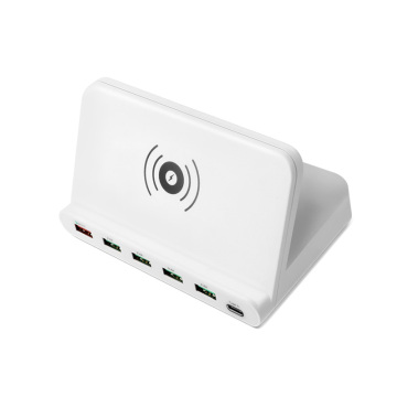 828W 6USB Smart 10W Wireless Ladegerät