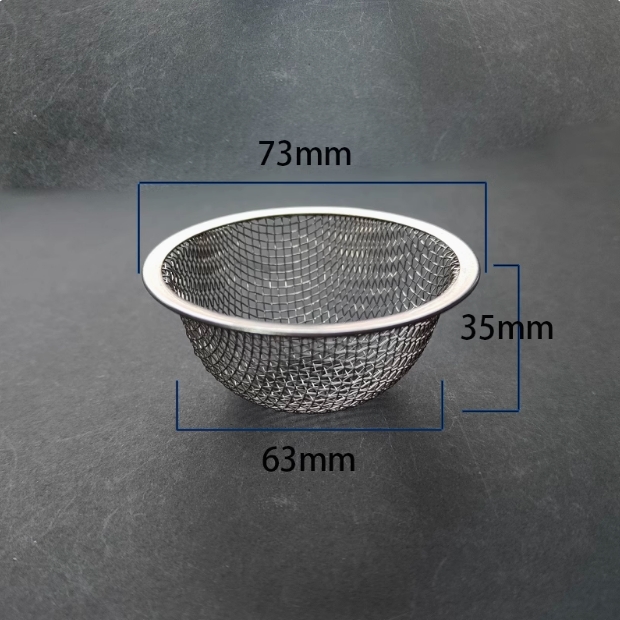 Stainless Steel Copper Seamless Pressed Bowl Filter Sieve Cap (3) Stainless Steel Copper Seamless Pressed Bowl Filter Sieve Cap (3)