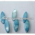 blue horse eye shape shell beads