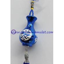 Vase-shaped Car Hanging Ornament Pendant with Allah and Mohammad