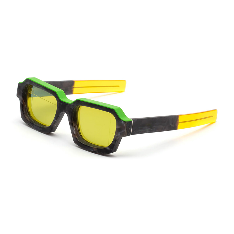 Blue Lens Square Acetete Glasses Blue Lens Square Acetete Glasses