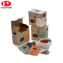 Boîte d&#39;emballage du sac à thé avec chaîne fermée