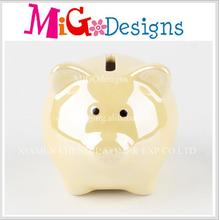 Atacado New Year Gift Ceramic Piggy Coin Bank para crianças