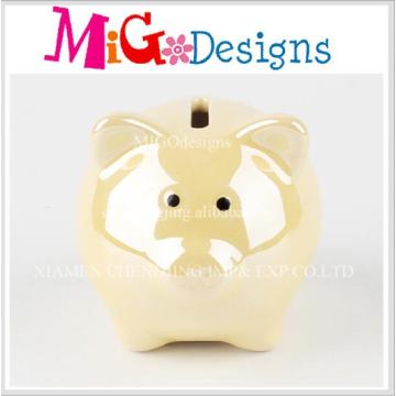 Wholesale New Year Gift Ceramic Piggy Coin Bank for Kids