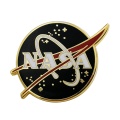 Insigne d&#39;épingle en émail dur personnalisé de motivation de la NASA