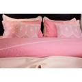 Microfibre Peach Skin Solid Comforter Set With Lace