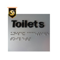 Letrero de baño personalizado Salir de la señal Braille