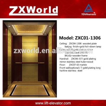 ZXC01-1306 Luxuriöses Design VVVF Personenaufzug Aufzug