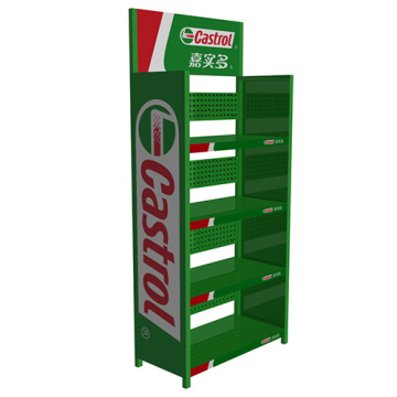 Lubricating Oil Display Stand Durable Metal Display Racks