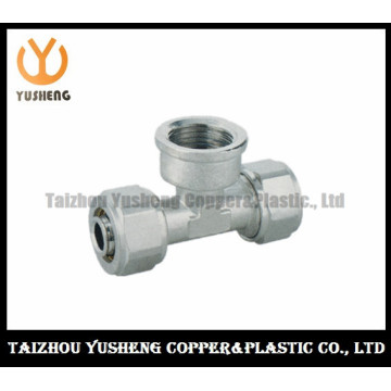 T-Joint Femal Forged Brass and Stainless Steel Pipe Fittings for Pex-Al-Pex (YS3311)