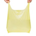 Sac t-shirt vert avec impression Merci