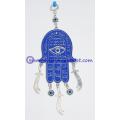 Hamsa Hand Wall Hanging Amulet Handmade Turkish Evil Eye Bead