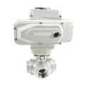 Flange Pneumatic Three-Way Ball Valve