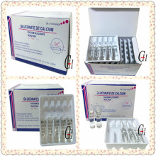 Injection de gluconate de calcium pour supplément de calcium