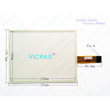 2711P-T10C22D9P Panel de pantalla táctil de vidrio con película protectora