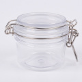 200ml Food Container Clear Pet glass Plastic Candy Jar with Air Tight Lid for Storage Bee Nut Flower Tea empty jar