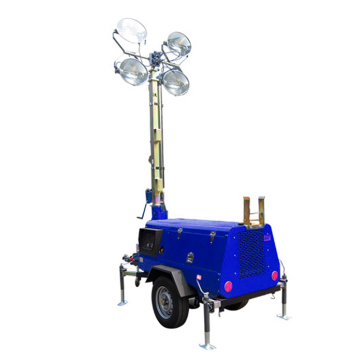 Outdoor Mobile Light Tower for Construction Lighting