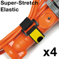 Super Stretch Hook Loop Cords Straps with Buckle