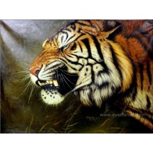 Pintura a óleo pintada mão do tigre de 100%