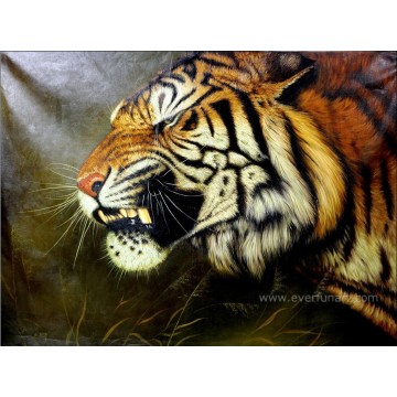 100% Hand Painted Tiger Oil Painting