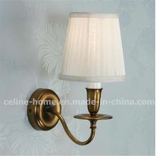 Antique Metal Wall Light with Fabric Shade (C003-1W)