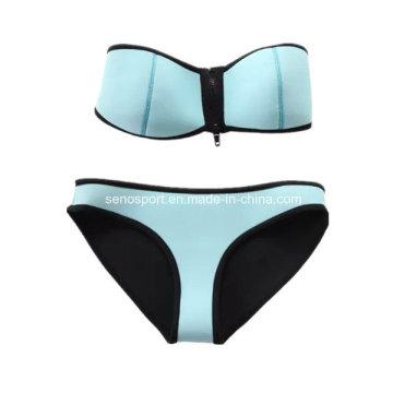 Estilo simple sexy mujeres neopreno bikini (snbk04)