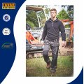 Uniforme de trabajo pantalones de trabajo para hombre con rodillera