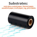 Customized size thermal transfer wax ribbon roll